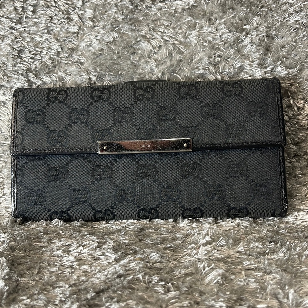 Gucci Canvas Vintage Long Wallet